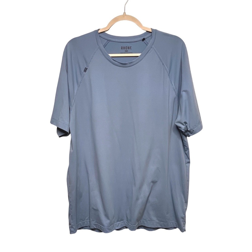 RHONE Mens Blue‎ Short Sleeve Athletic Performance T-Shirt XL Workout Athleisure